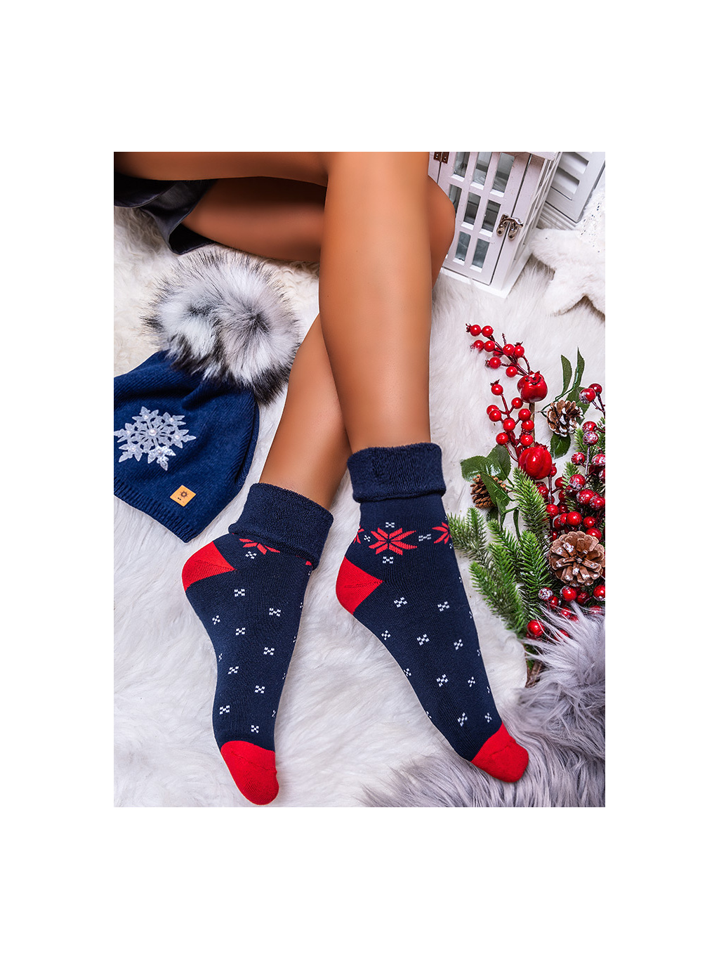 Dámske vianočné ponožky 2020P10