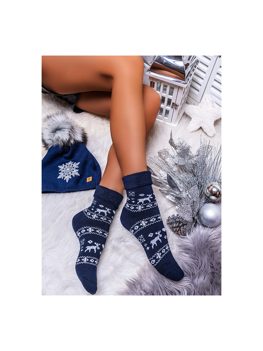 Dámske vianočné ponožky 2020P6